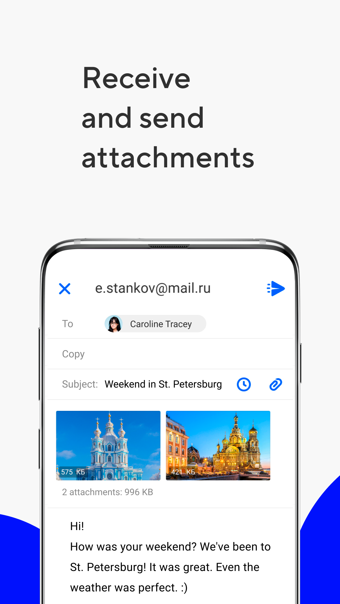 Android application Mail.ru - Email App screenshort