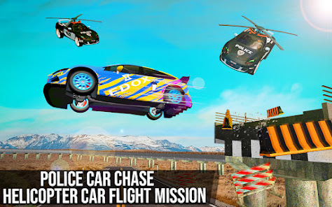 Flying Police Car Driving Game screenshots 1