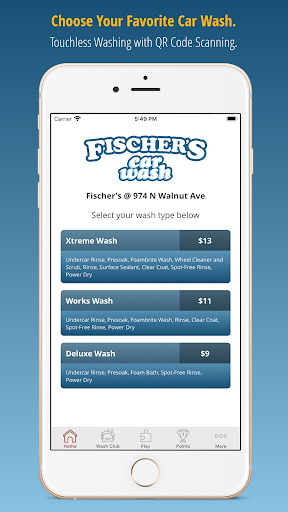 Fischers Car Wash Screen 2