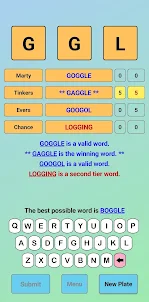 License Plate Word Game