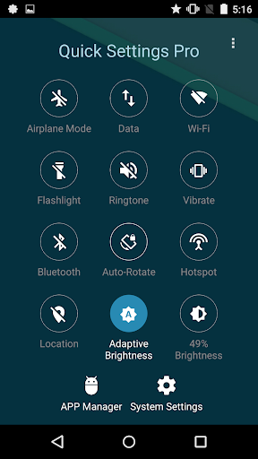 Super Quick Settings Pro - Toggles & AD Free