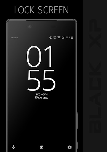 BLACK Xp Xperia Theme Screen 2