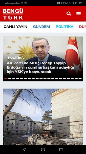 Android application Bengü Türk screenshort