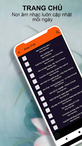 Android application Nhạc Phật Kinh Từ Bi Thủy Sám screenshort