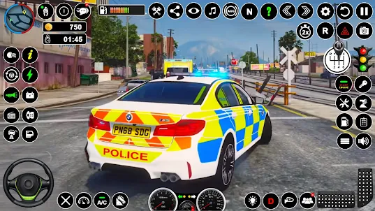 警察 警官 車 運転 シム 3D