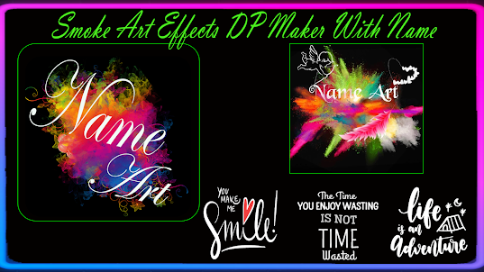 Smoke Name Art - 3D DP Maker