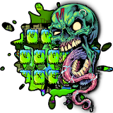 Zombie Skull Graffiti Keyboard Theme icon