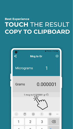 Micrograms to Grams Converter Screen 3