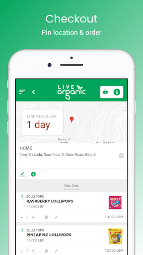 Screenshot of Live Organic