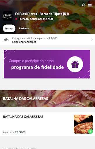Di Blasi Pizzas Screen 2