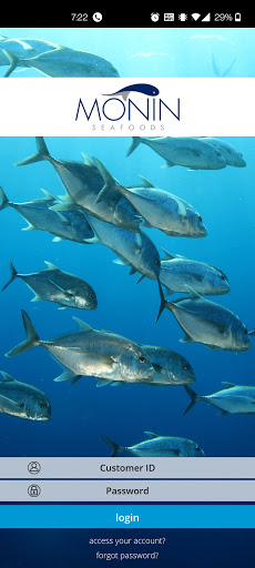 Android application Monin Seafoods screenshort