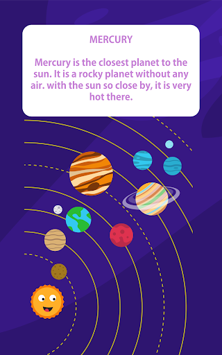Screenshot of Kids Solar System