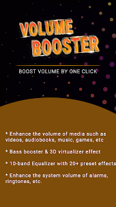 Boost volume : Sound booster