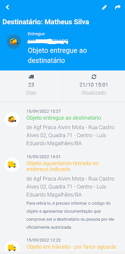 Rastreio e Etiquetas Correios Screen 2