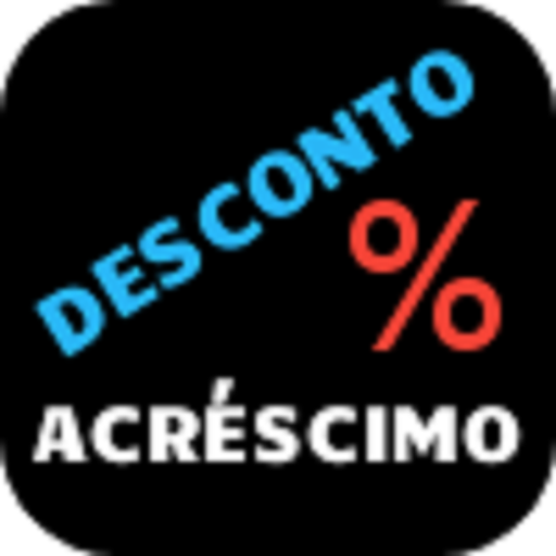 Desconto ou acréscimo logo