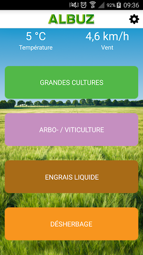 Android application ALBUZ 2.2 screenshort