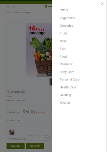 Shopping BM Screen 2