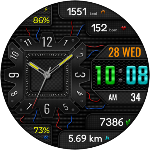 Hybrid AMIRATO WS43 Watch face Screenshot