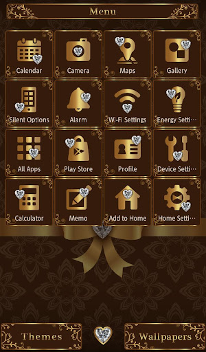 Elegant Ribbon +HOME Theme Screen 2