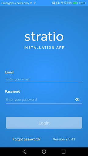 Android application Stratio Install screenshort