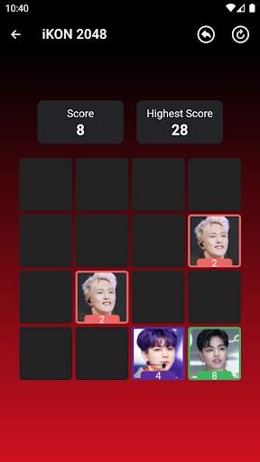 iKON 2048 Game Screen 2