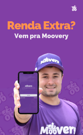 Android application Moovery para Entregadores screenshort
