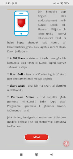 Android application Il-Ħamrun screenshort