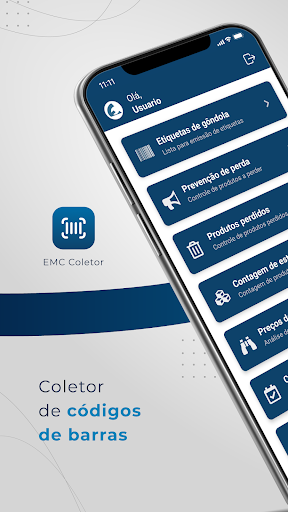 Android application EMC Coletor - Código de Barras screenshort