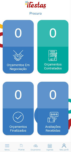 Android application iFestas - Fornecedor screenshort
