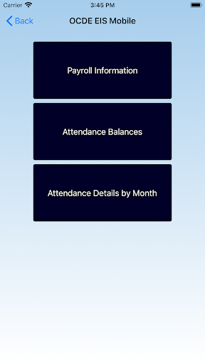 OCDE EIS Screen 3