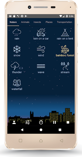 Android application mossbox - Relaxing sounds(ASMR screenshort