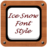 Ice Snow Font Style icon