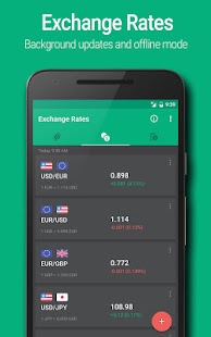 Exchange Rates Screenshot