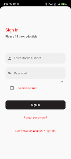 Android application C4 Fitness screenshort