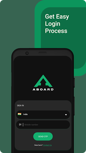Android application Aboard screenshort