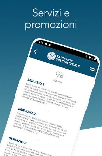 Android application Farmacie Specializzate screenshort