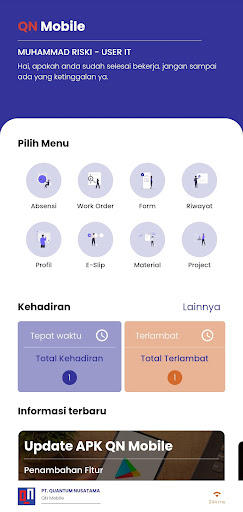 Android application QN Mobile screenshort