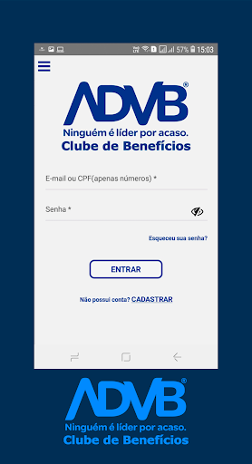 Android application ADVB Clube de Benefícios screenshort