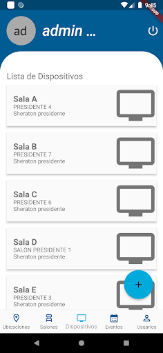 Digital Signage admin Screen 2