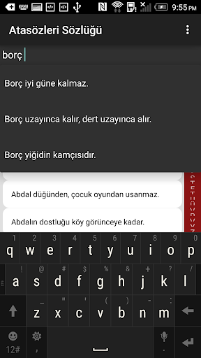 Atasözleri Sözlüğü Screen 3
