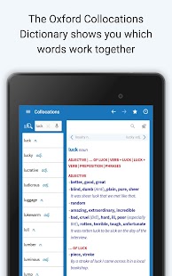 Oxford Collocations Dictionary Screenshot