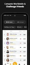 GOLDEN Push-Ups Pushup Tracker - Screenshot Image