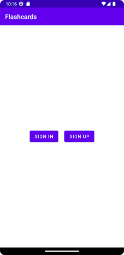 Android application Flashcards screenshort