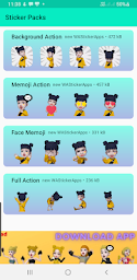 moving stickers for whatsapp - girl wastickerapps
