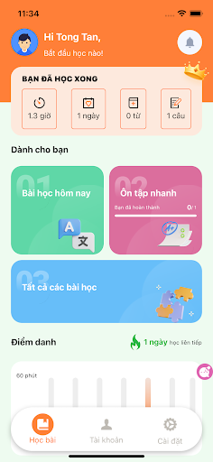 Android application Học Tiếng Tây Ban Nha PNE screenshort