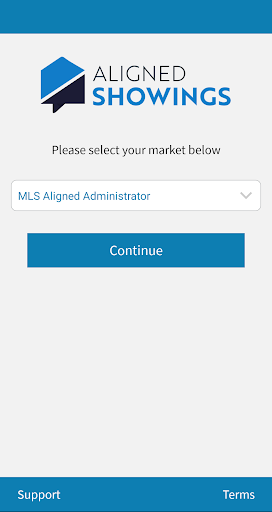 Android application Aligned Showings screenshort