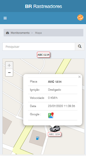 Android application BR Rastreadores screenshort