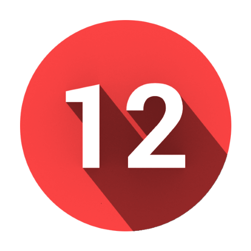 Dark Holo Red CM12 Theme logo