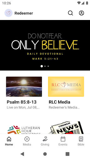Android application Redeemer Lutheran - Green Bay screenshort