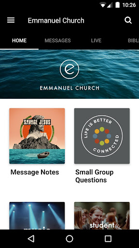 Android application Emmanuel Church screenshort
